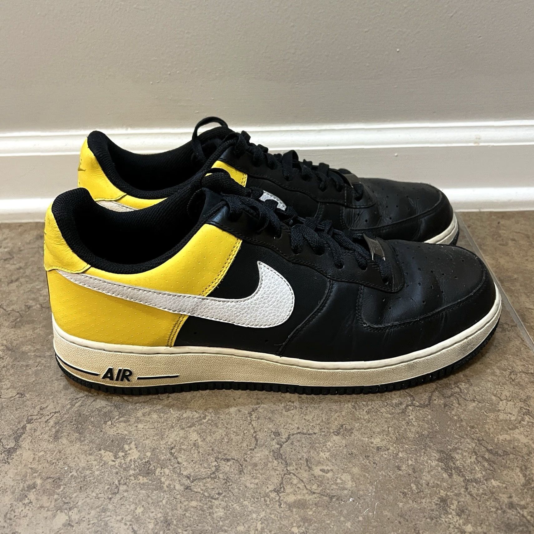 Nike Vintage Nike Air Force 1 AF-1 ‘82 Low Premium Sneakers Men's Size 11.5 Yellow Retro 90s Size US 12 / EU 45 - 2 Thumbnail