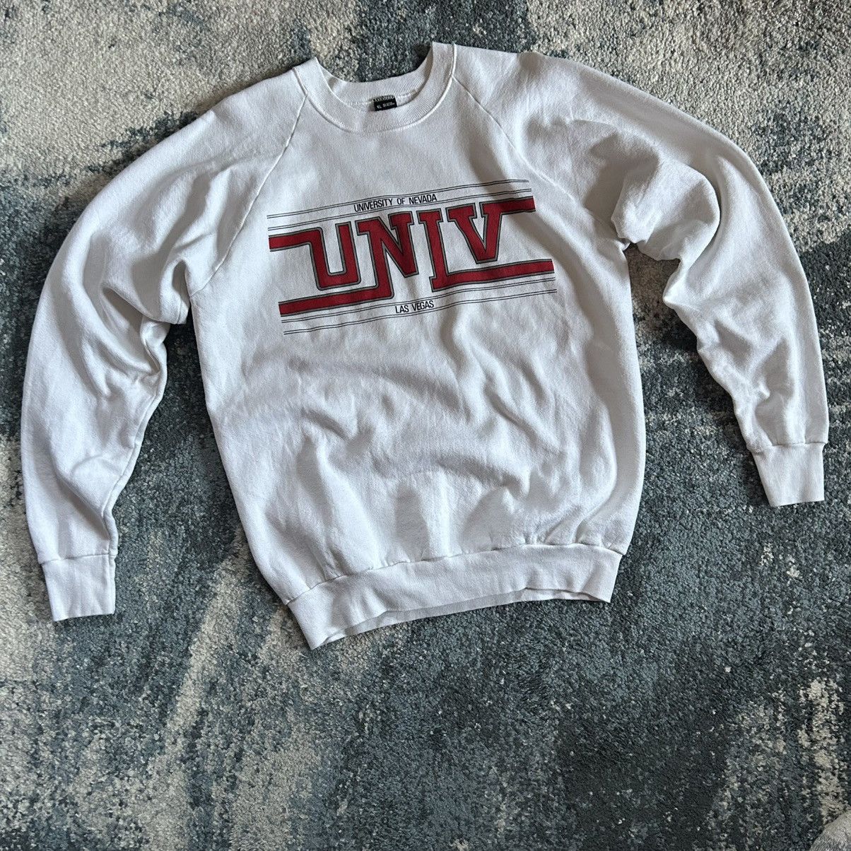 Fruit Of The Loom SCREEN STARS UNiVERSiTY of NEVADA LAS VEGAS RAGLAN CREWNECK Size XL / US 12-14 / IT 48-50 - 12 Thumbnail