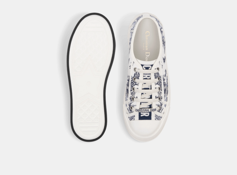 Dior o1w1db10825 KCK385 Low-Top Sneakers in White/Blue Size US 12 / IT 42 - 4 Thumbnail