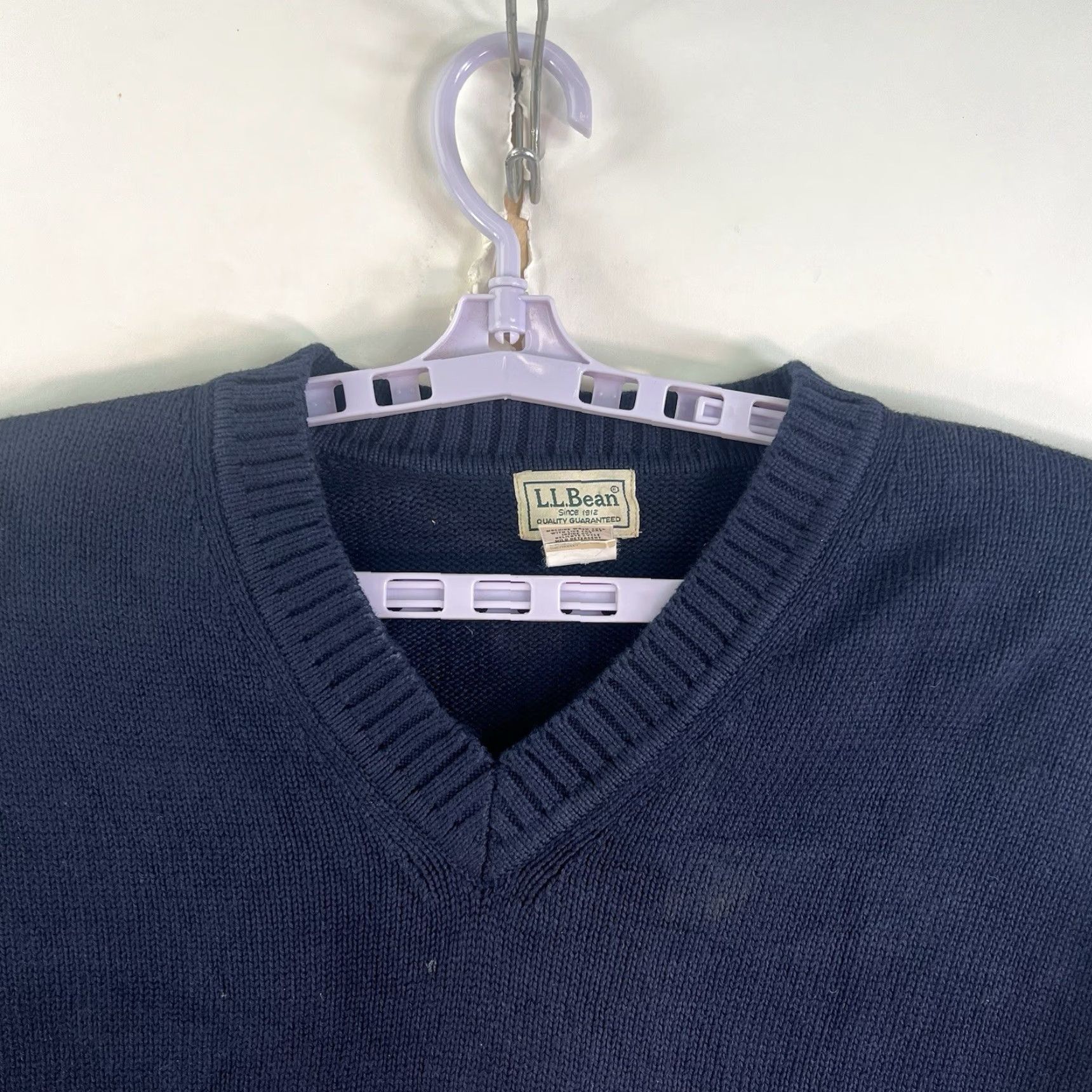 Vintage VINTAGE L.L. Bean Men’s Pullover Sweater XL Blue Heavyweight Knit Casual Size US XL / EU 56 / 4 - 3 Thumbnail