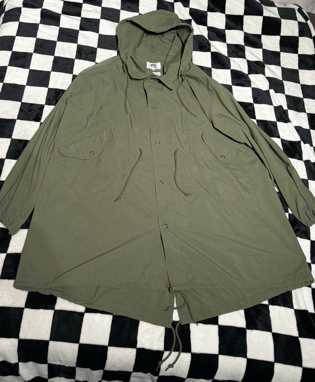 Junya Watanabe junya watanabe man navy deck parka jacket | Grailed