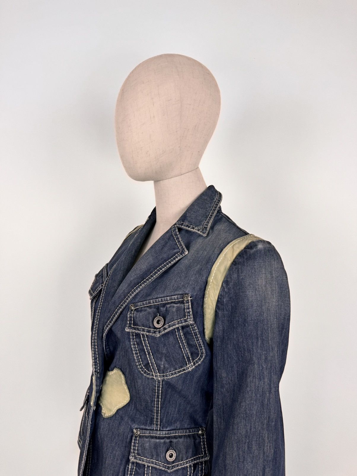 Marlboro Classics Vintage Marlboro Classics Western denim Blazer Jacket Size M / US 6-8 / IT 42-44 - 4 Thumbnail