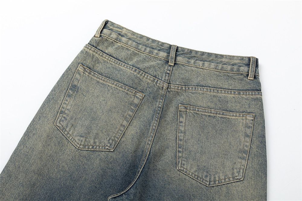 Japanese Brand Men's punk tie-dye gradient washed distressed jeans Size US 34 / EU 50 - 5 Thumbnail