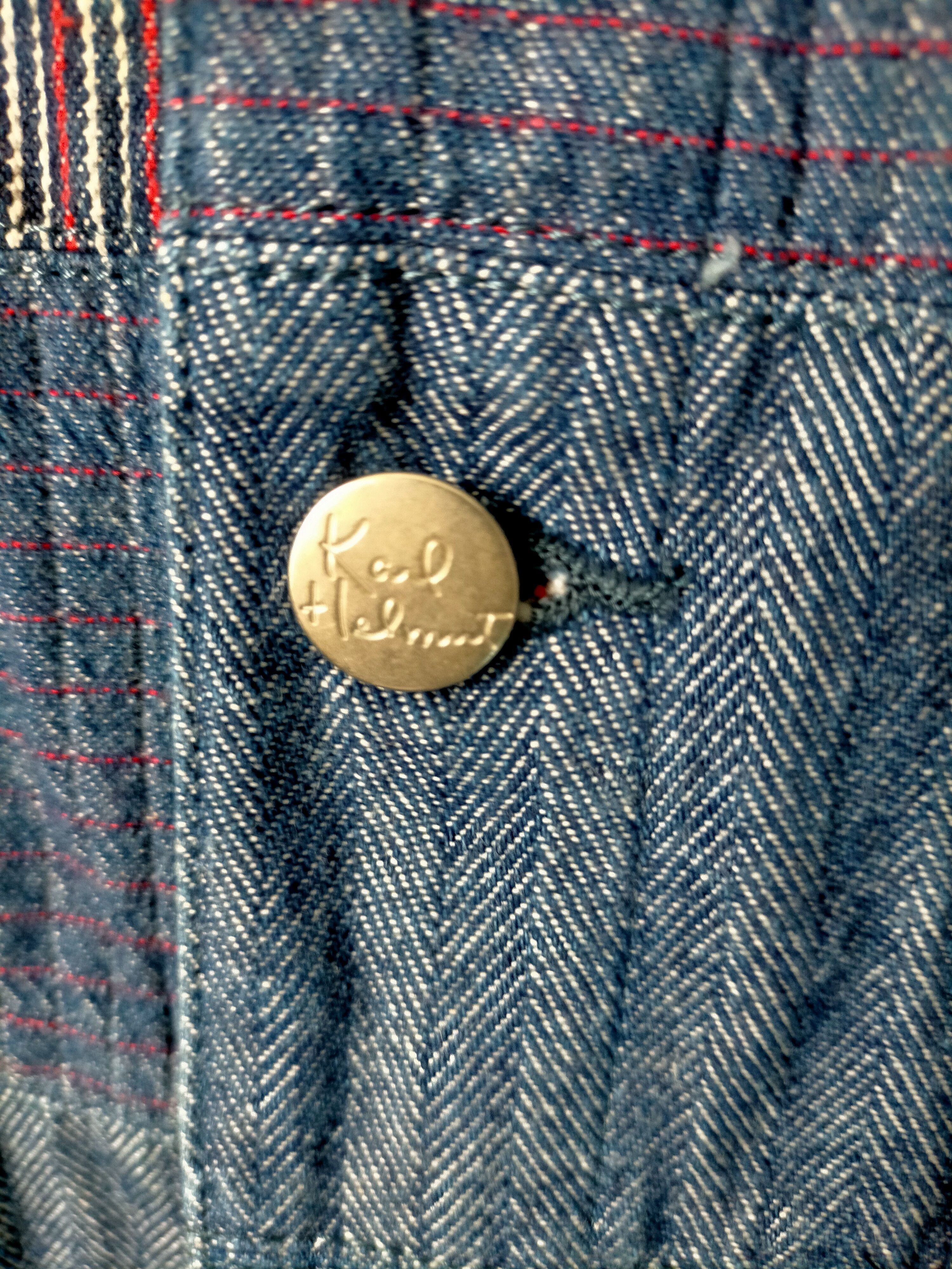 Japanese Brand Karl Helmut Patchwork Trucker Jacket Jeans Size US L / EU 52-54 / 3 - 16 Thumbnail