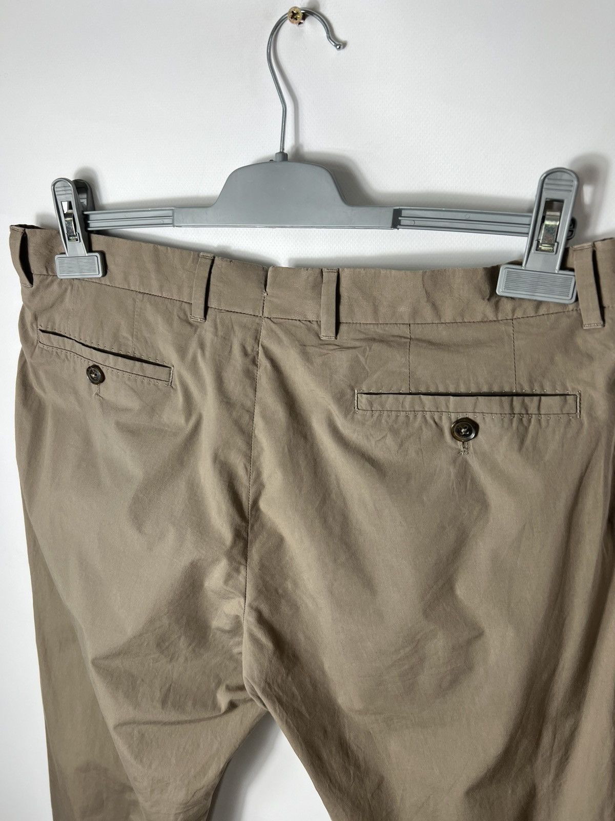 Ermenegildo Zegna LUXURY ERMENEGILDO ZEGNA Size 50R Brown Cotton Casual Pants Size US 34 / EU 50 - 10 Thumbnail