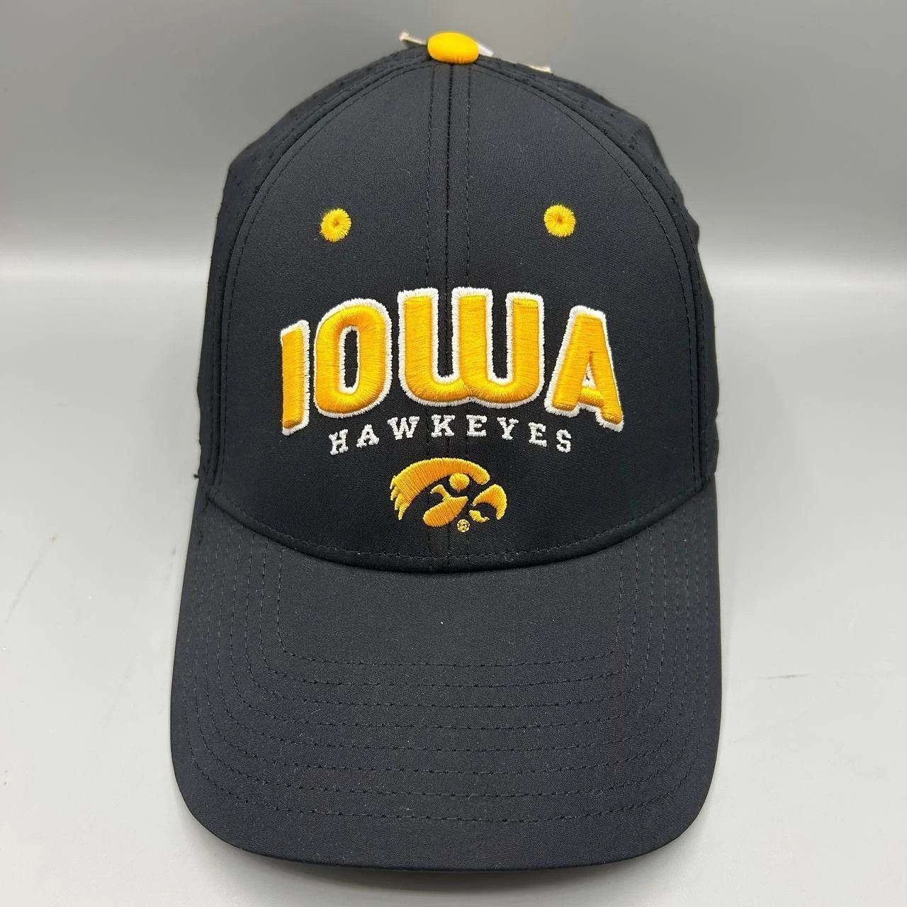 The Game Iowa Hawkeyes NCAA Hat Men Black M-L The Game Stretch Fitted Size ONE SIZE - 1 Thumbnail
