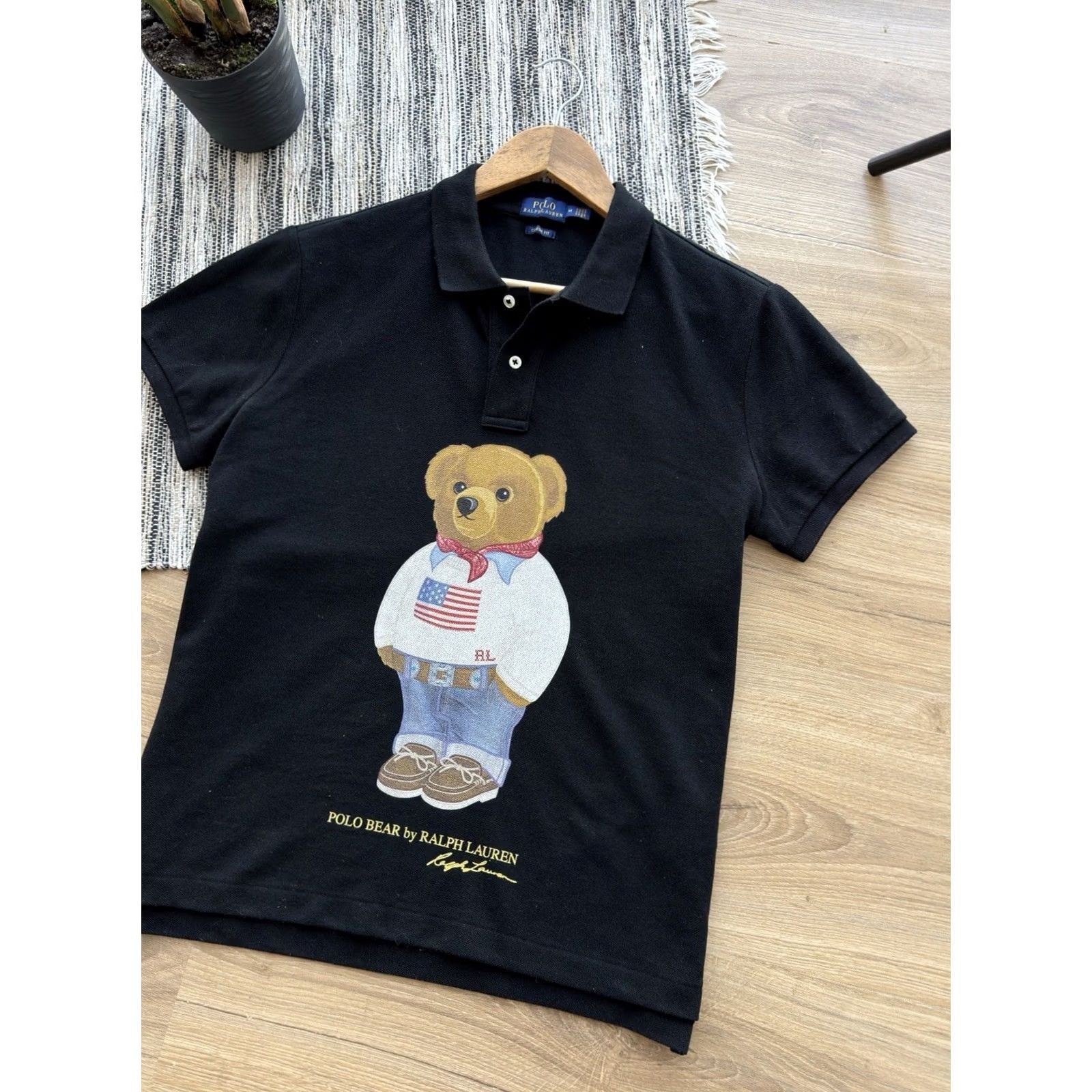 Polo Ralph Lauren Polo Ralph Lauren Polo Bear Logo Classic Black T Shirt Mens Size S-M Size US S / EU 44-46 / 1 - 2 Thumbnail