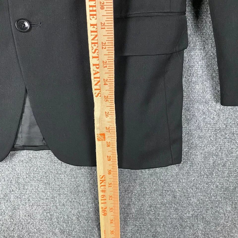 Jones New York Jones New York Blazer Men's S 40 Wool Black 3 Buttons Adults Size 40R - 3 Thumbnail