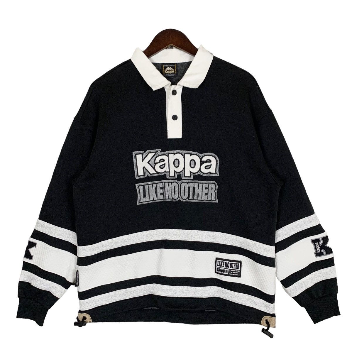 Kappa × Vintage Vintage 90 Kappa Like No Other Half Button Sweatshirt Size M Size US M / EU 48-50 / 2 - 1 Thumbnail