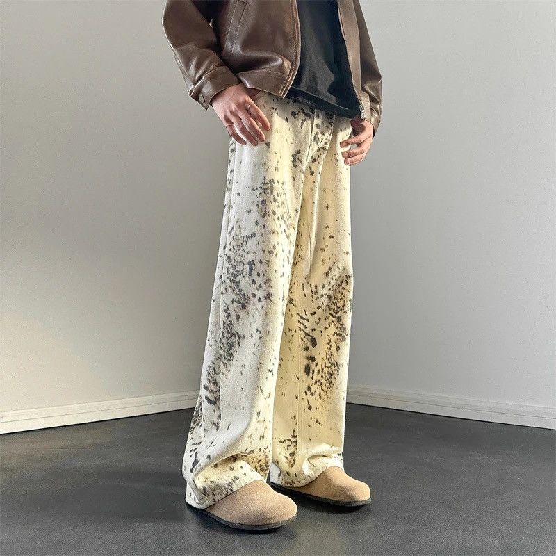 Japanese Brand × Vintage Leopard Printed Jeans Streetwear Fashion Baggy Hip-hop Loose Size US 28 / EU 44 - 2 Thumbnail