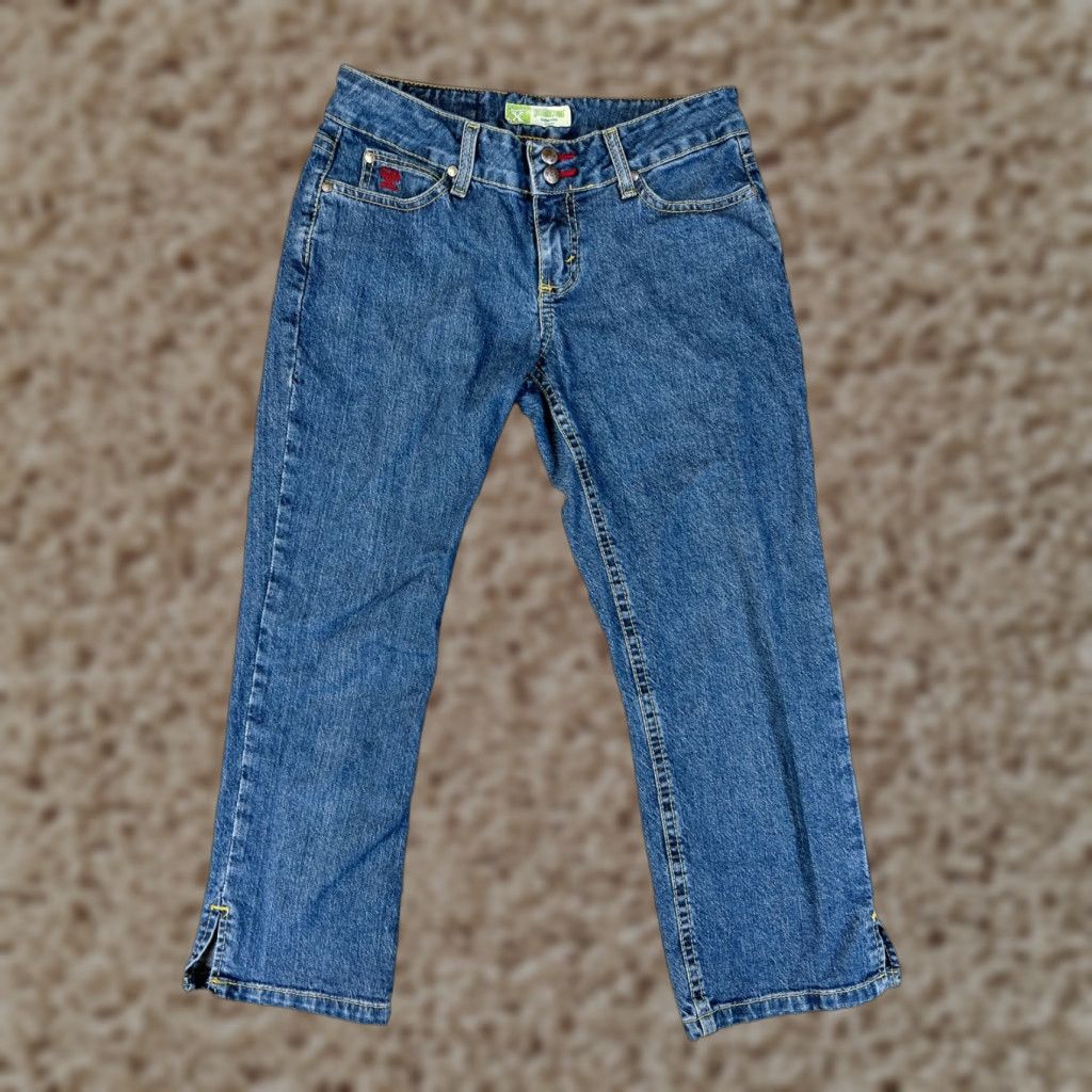 Wrangler Wrangler 20X Womens Jeans Capri Denim Blue Low Rise Slim Fit Cotton 5 Size 27" / US 4 / IT 40 - 1 Thumbnail