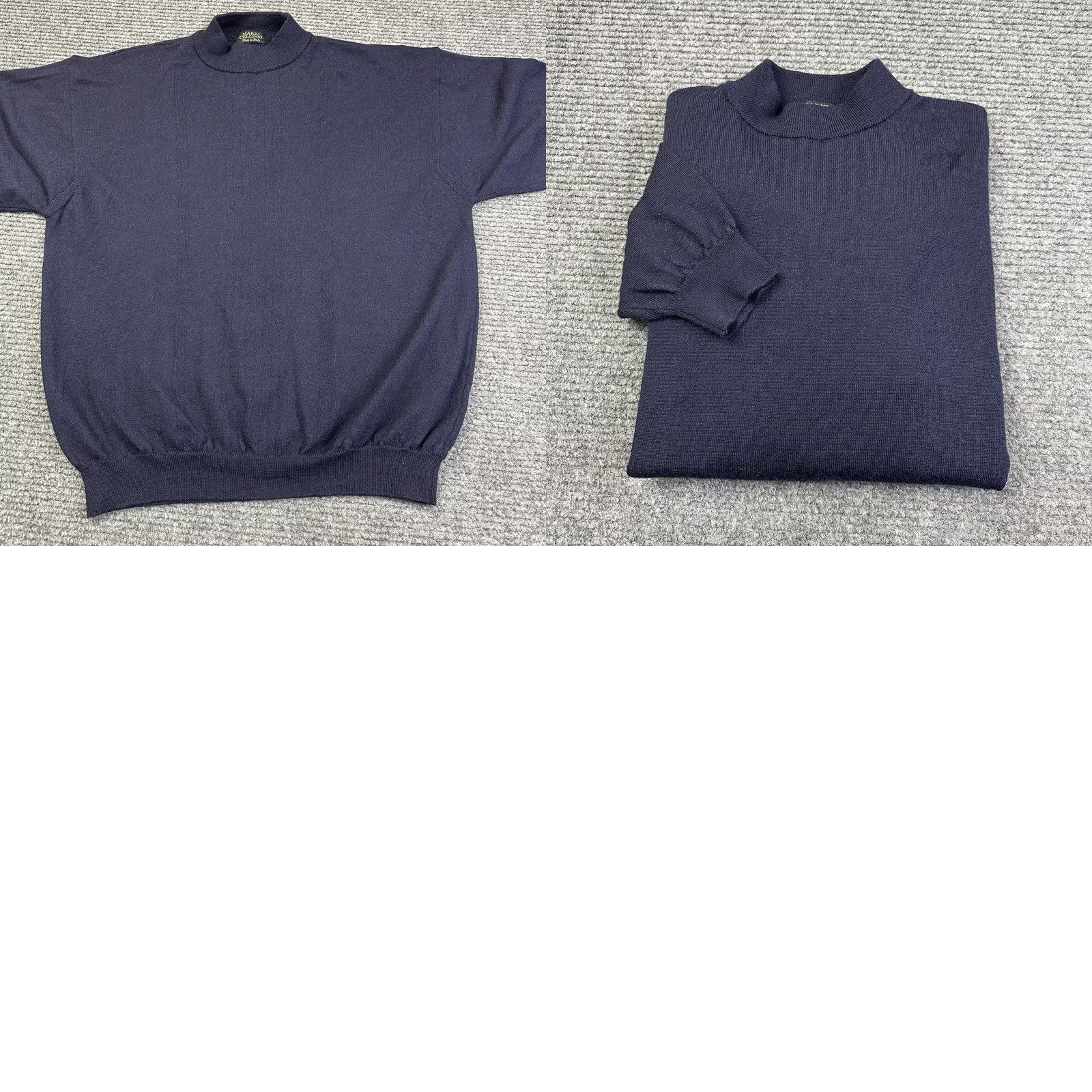 Vintage Cellinni Sweater Mens L Navy Blue Mario Stylish Soft Wool Made Italy Size US L / EU 52-54 / 3 - 8 Thumbnail