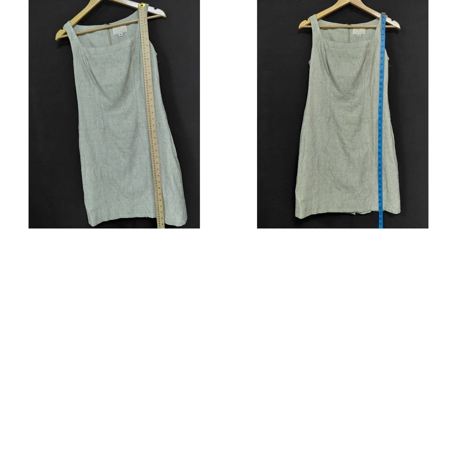 Vintage Alberto Makali Green Sleeveless Dress Knee Length Women Size 6 Size M / US 6-8 / IT 42-44 - 8 Thumbnail