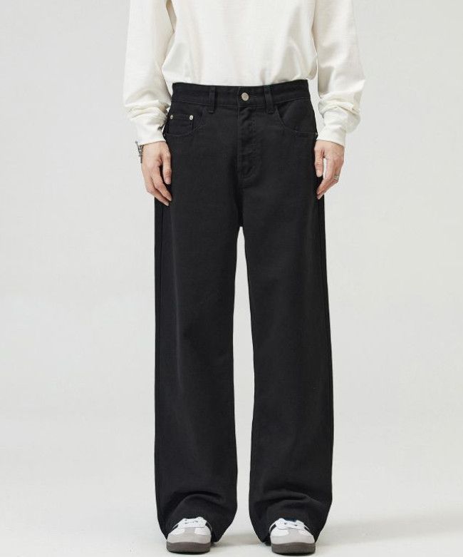 Japanese Brand Men's Baggy American Casual Loose Straight Wide Leg Jeans Size US 32 / EU 48 - 1 Thumbnail