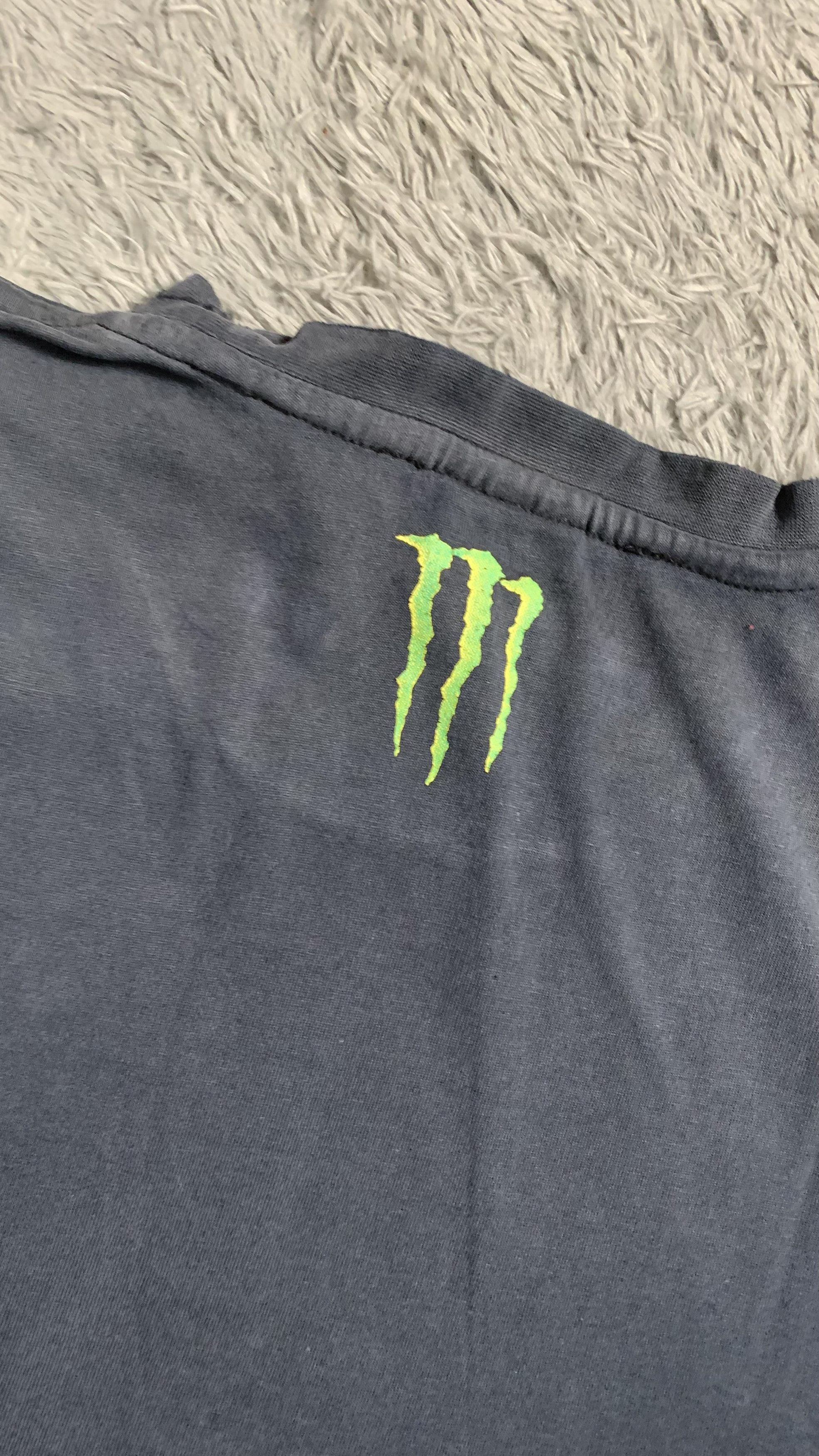 Other Crazy cyber grunge y2k Monster energy racing faded grunge Size US L / EU 52-54 / 3 - 9 Thumbnail