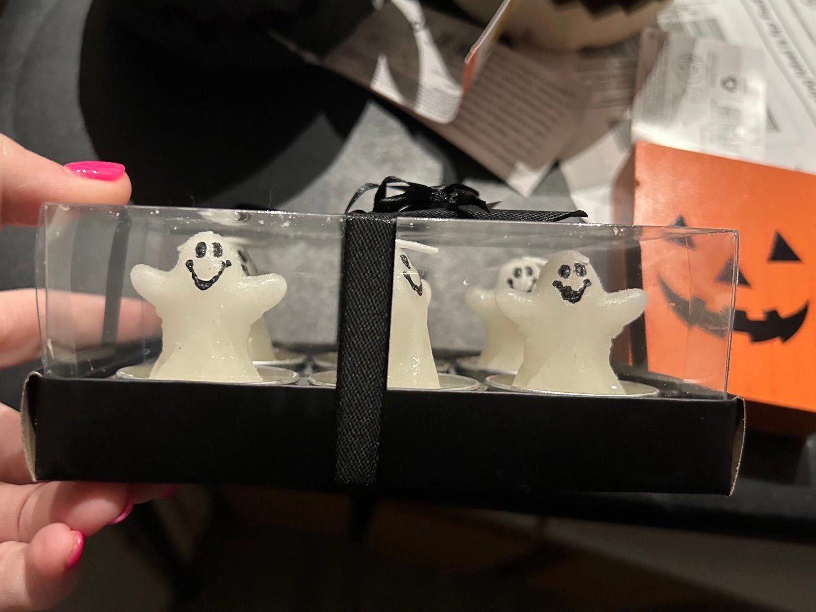 Designer Halloween Ghost Tea Light Candles set of 6 Size ONE SIZE - 1 Thumbnail