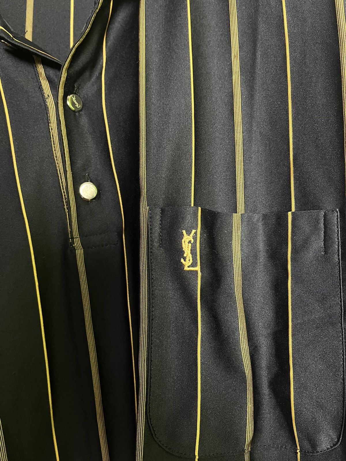 Yves Saint Laurent Vintage yves saint laurent silk polo tshirt Size US XL / EU 56 / 4 - 2 Thumbnail