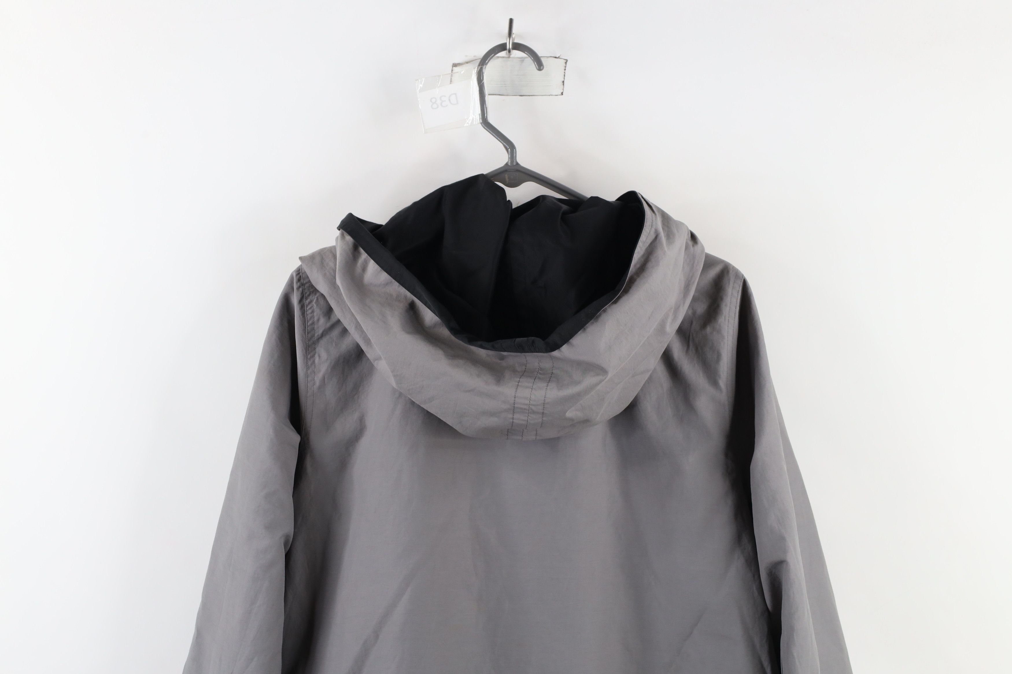 Eileen Fisher × Vintage Eileen Fisher Reversible Button Hooded Jacket Black Gray Size S / US 4 / IT 40 - 17 Thumbnail
