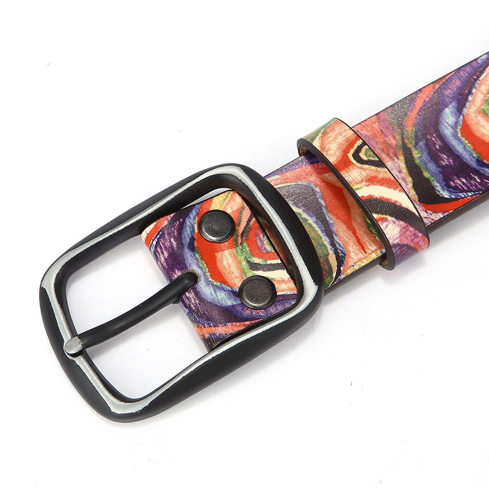 Designer × Vintage Rainbow High Quality Printed Belt Size ONE SIZE - 4 Thumbnail