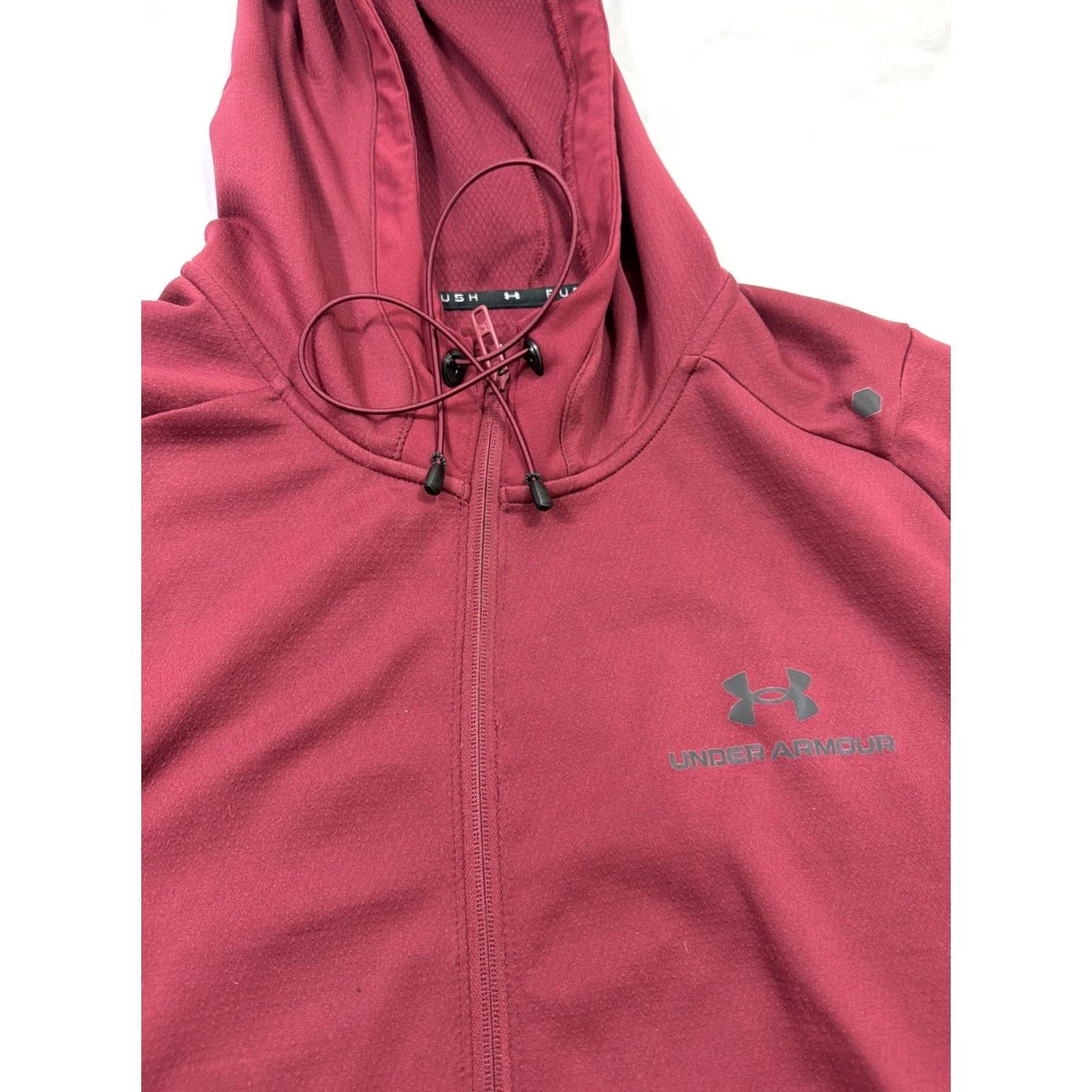 Under Armour Under Armour Jacket Mens XXL Red Full Zip Training Running & Jogging Sports Hoodie Size US XXL / EU 58 / 5 - 7 Thumbnail