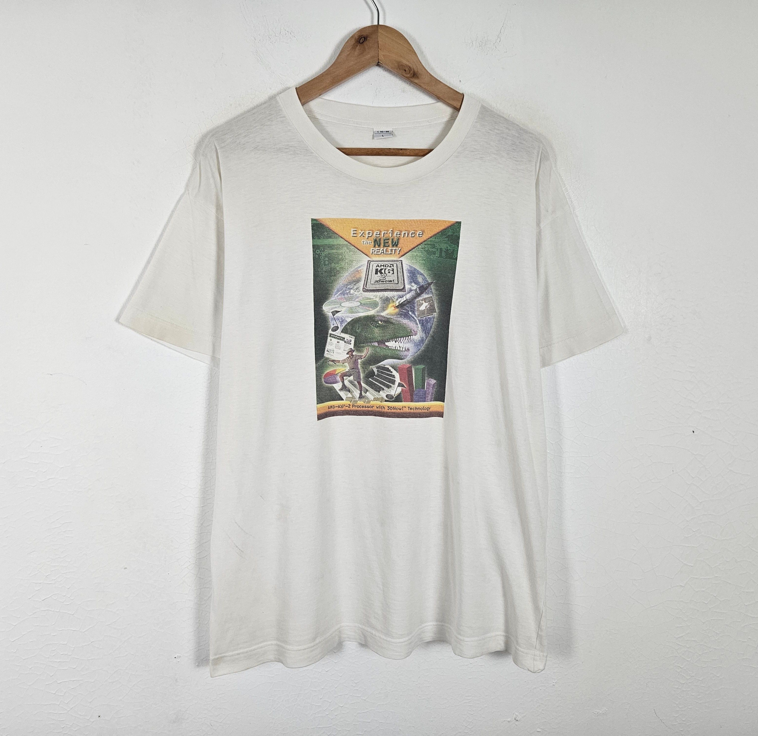 Apple AMD nVIDIA Computer System Video Games Vintage 90s Shirt Size US L / EU 52-54 / 3 - 2 Thumbnail