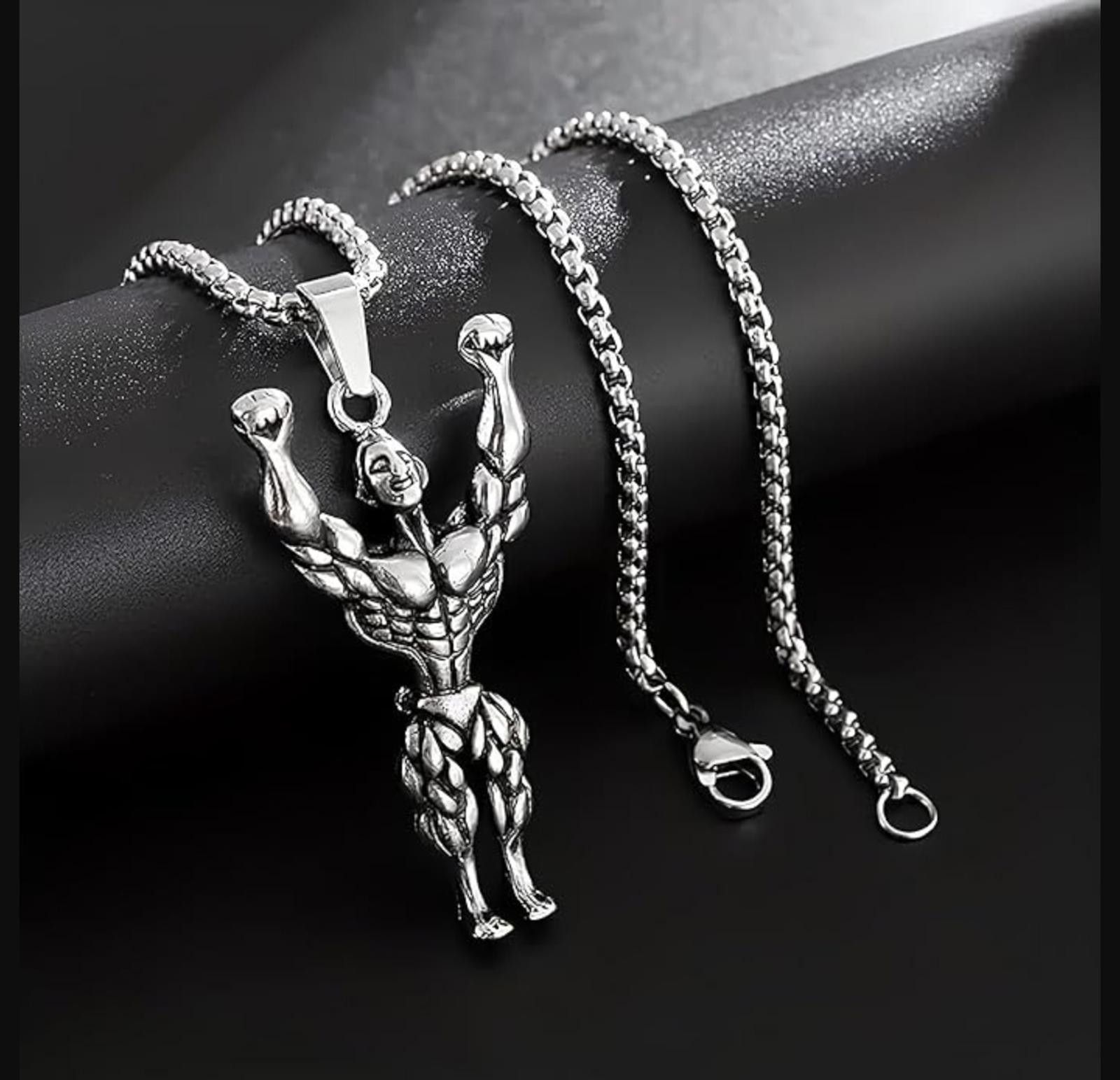 Other Gym Necklace Chain Gold Zinc Jewelry Fitness Body Builder Size ONE SIZE - 2 Thumbnail