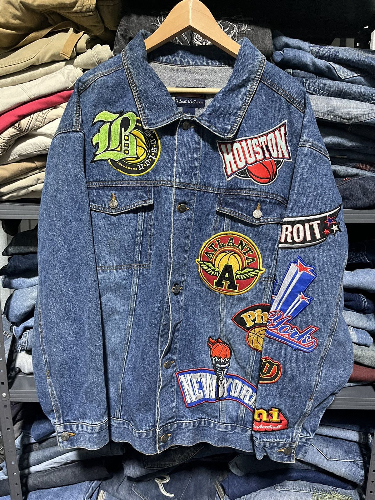 Fubu × JNCO × Vintage CRAZY VINTAGE Y2K SKATER HIP-HOP DENIM JACKET FUBU JNCO Size US XL / EU 56 / 4 - 3 Thumbnail