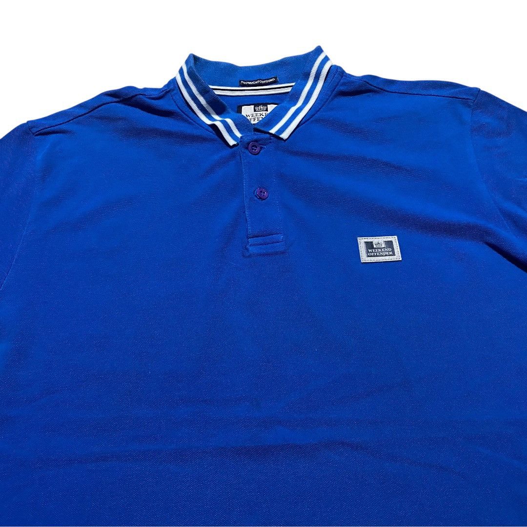Weekend Offender Weekend offender pride blue polo shirt Size US XL / EU 56 / 4 - 2 Thumbnail