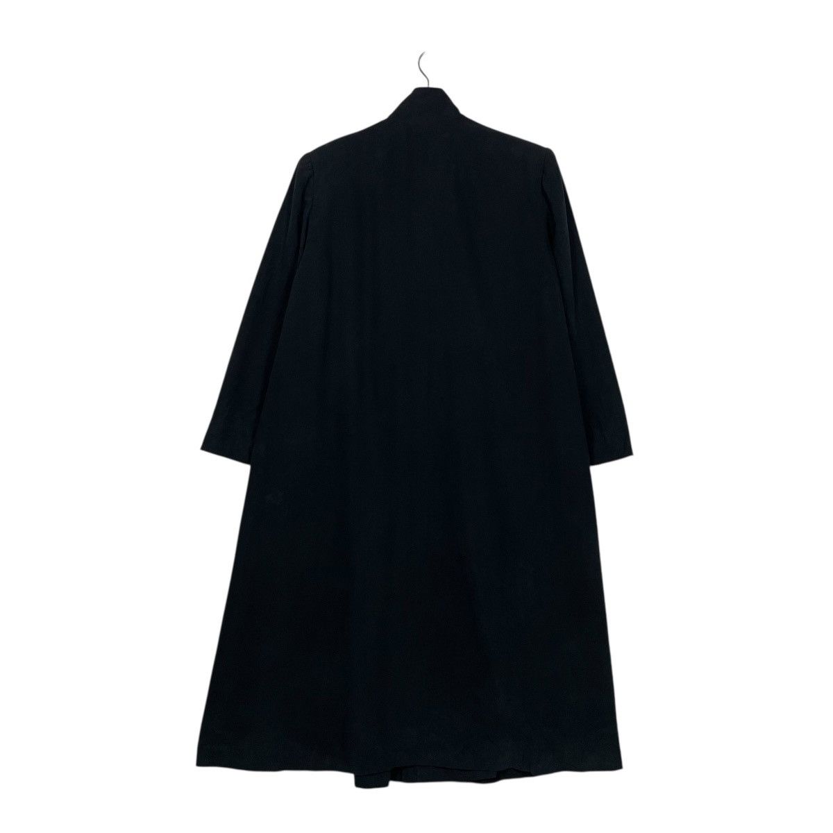 Japanese Brand Soffio Black Double Breasted Coat Size L / US 10 / IT 46 - 8 Thumbnail