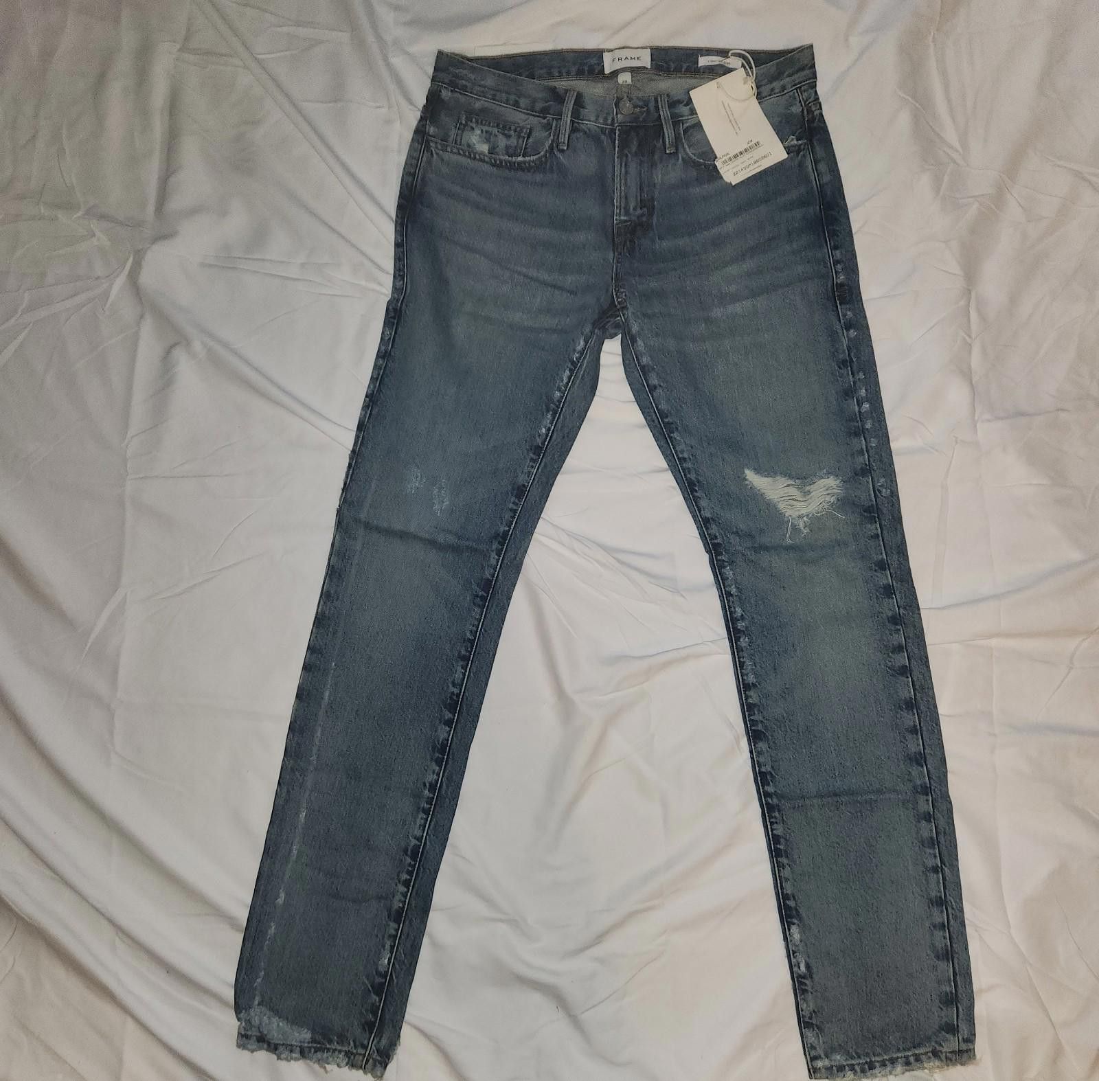 Frame FRAME L'HOMME SLIM MID-RISE SLIM FIT Size US 28 / EU 44 - 2 Thumbnail