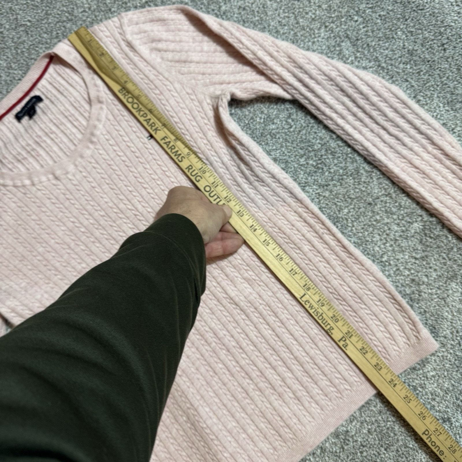 Tommy Hilfiger Tommy Hilfiger Sweater Women L Preppy Cable Knit Academia Size L / US 10 / IT 46 - 2 Thumbnail