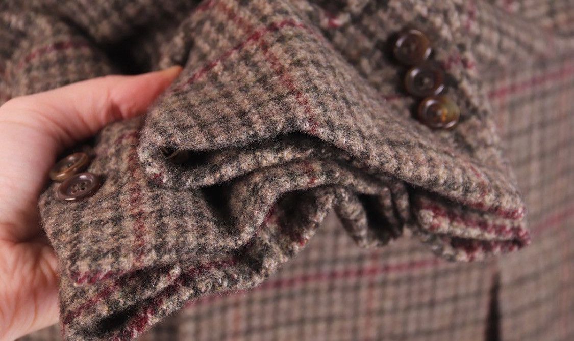 Ralph Lauren Purple Label Ralph Lauren Purple Label Checked Cashmere Heavy Coat Size US L / EU 52-54 / 3 - 5 Thumbnail