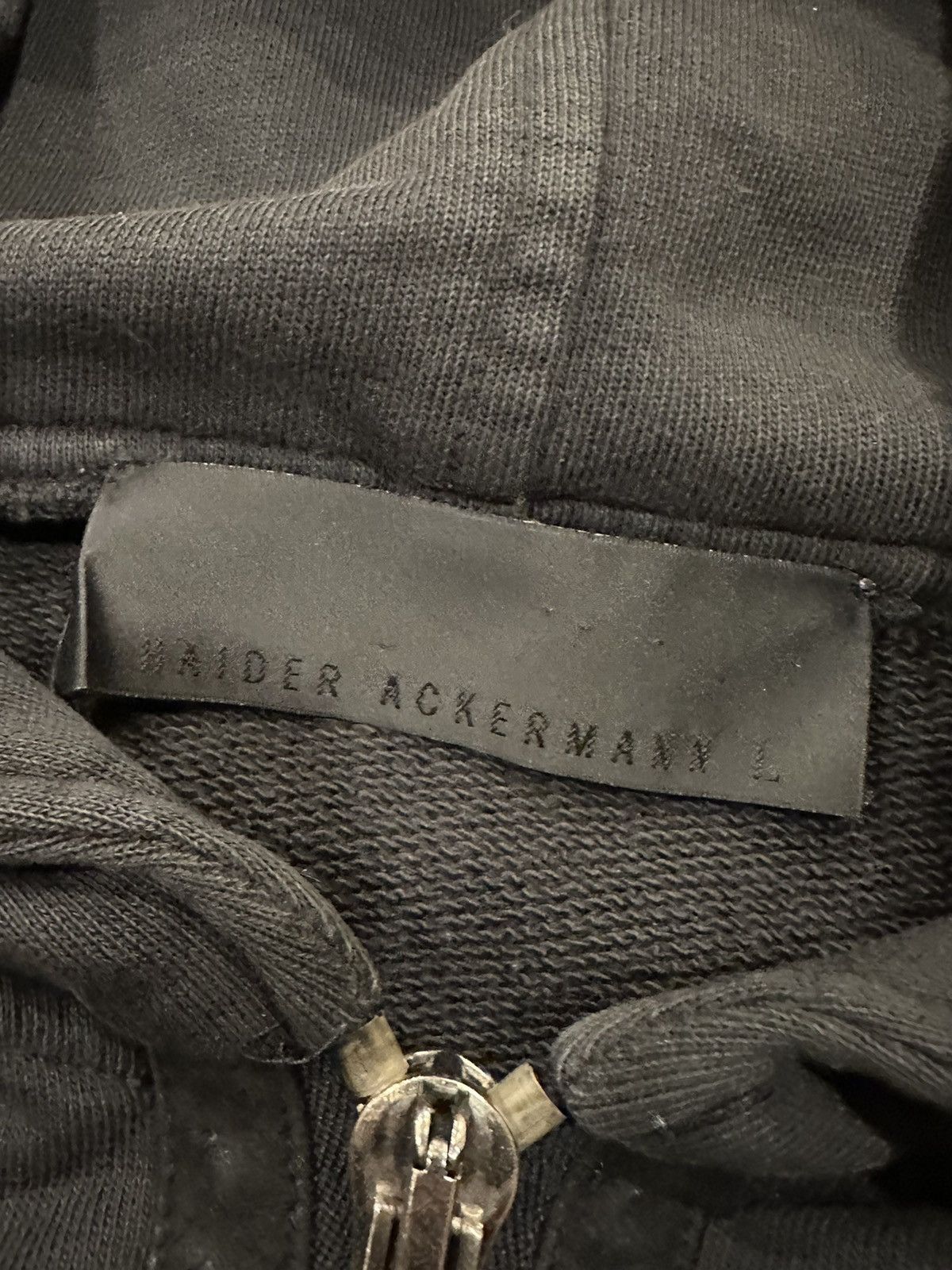 Haider Ackermann Haider Ackermann OG FW14 Suede Trim Zip Up Hoodie Size US L / EU 52-54 / 3 - 7 Thumbnail