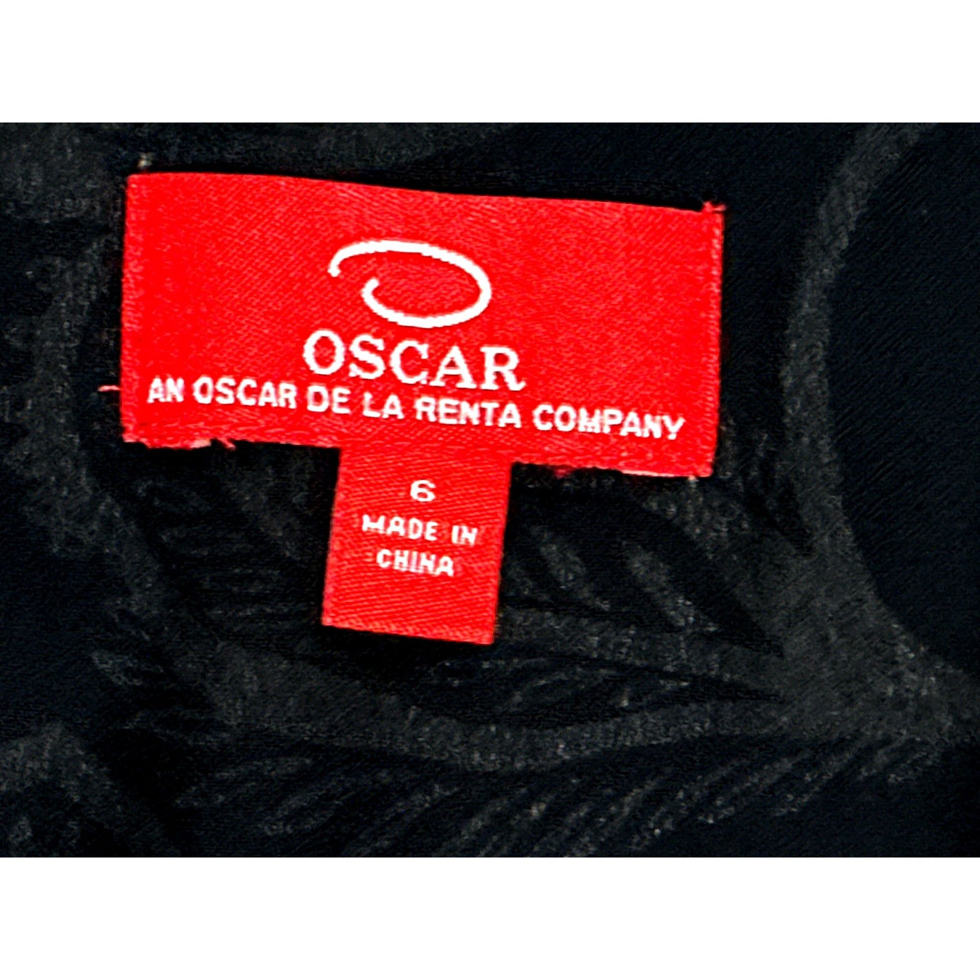 Oscar De La Renta Oscar de la Renta Size 6 Vintage Silk Dress Black White Lace Size M / US 6-8 / IT 42-44 - 7 Thumbnail