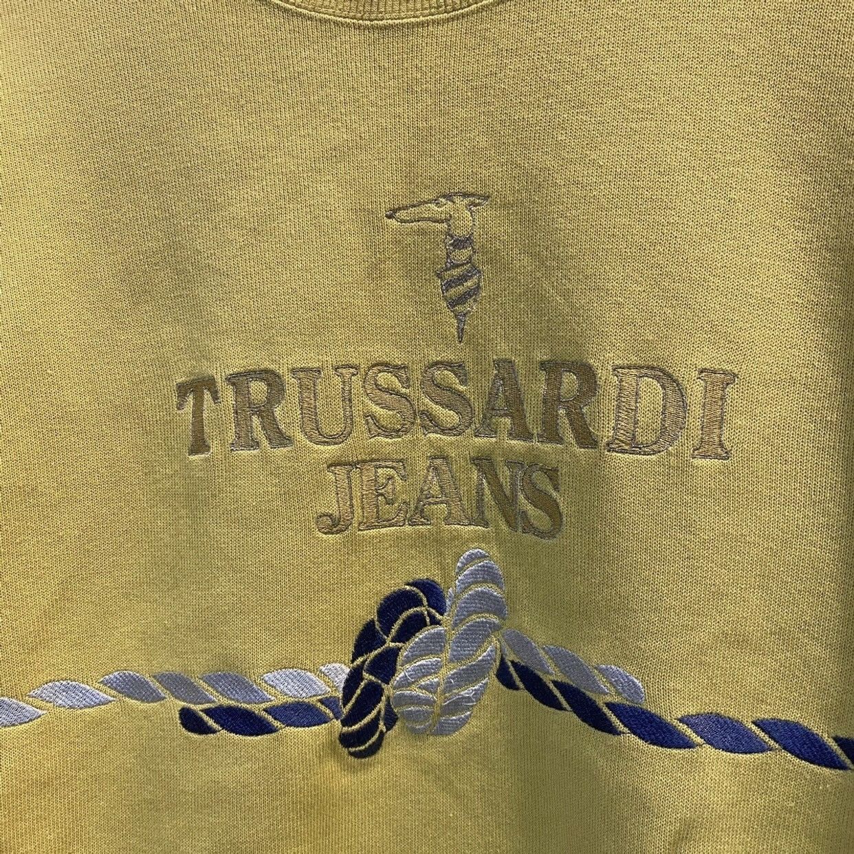 Trussardi Vintage Trussardi jeans Logo Embroidered Sweatshirt Size US S / EU 44-46 / 1 - 3 Thumbnail
