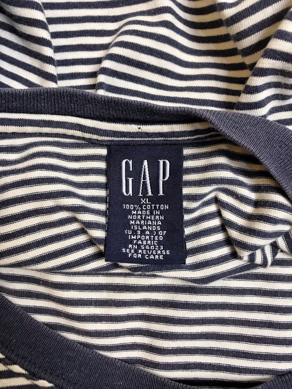 Gap 90s GAP Vintage Striped Tee Size US XL / EU 56 / 4 - 3 Thumbnail