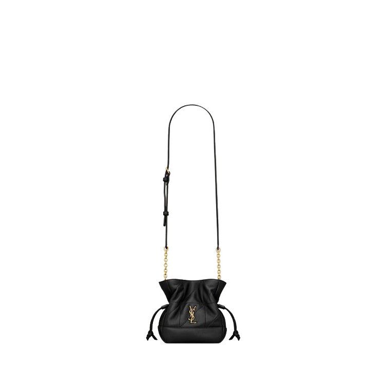 AMI SAINT LAURENT Jamie Mini $2450 Black Pouch Bag New & Authent Size ONE SIZE - 1 Thumbnail