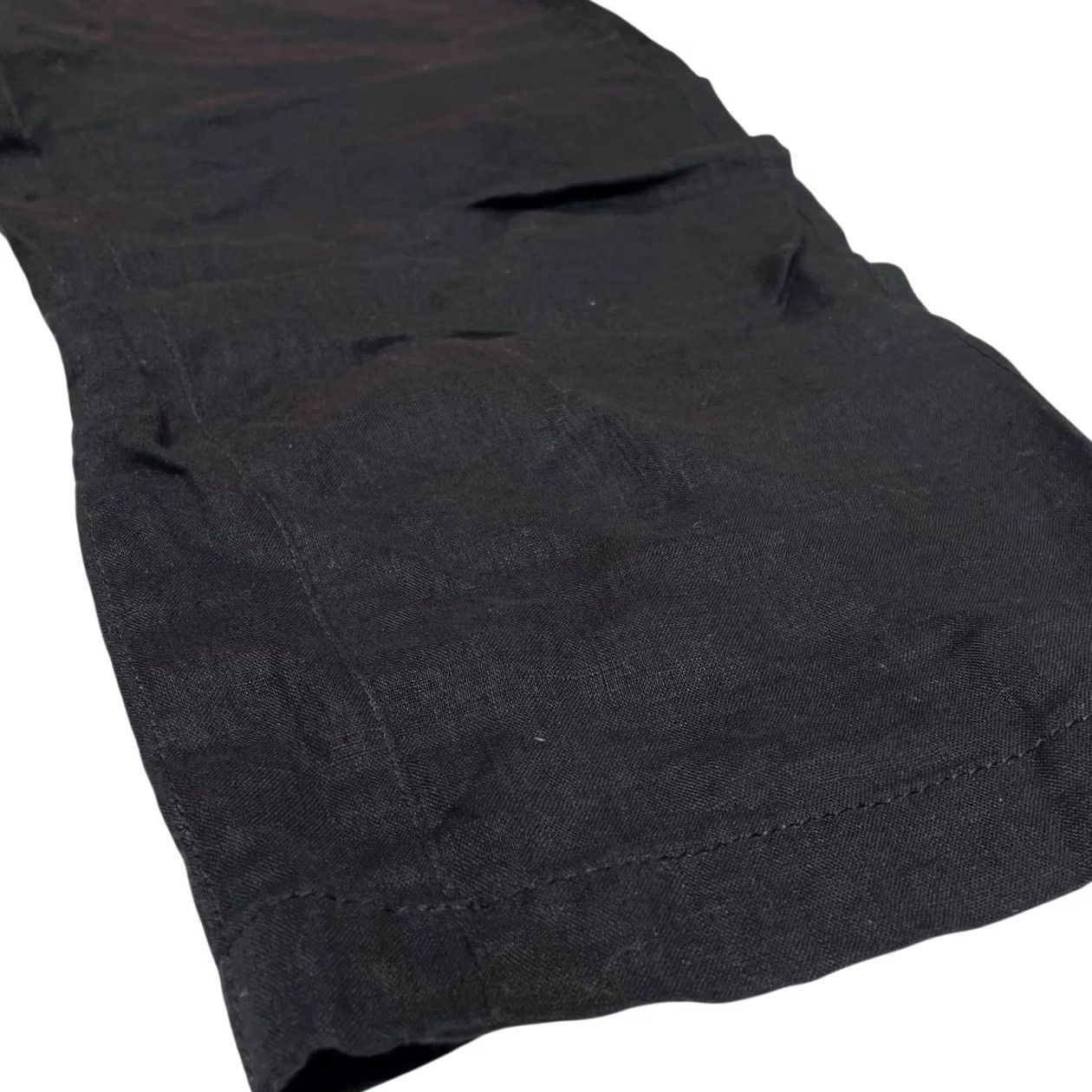 Vintage REGULATION Yohji Yamamoto Linen Pants Black Casual Men's Size XS Size US 27 - 4 Thumbnail