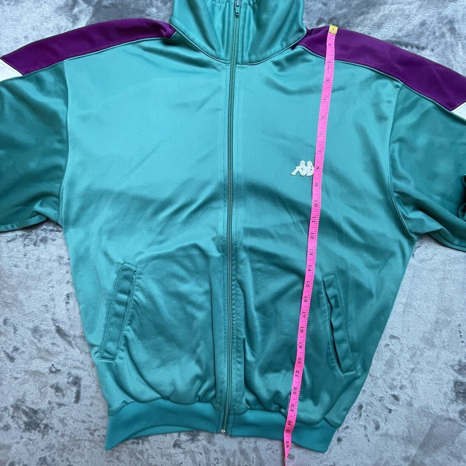 Kappa Kappa Track Jacket Large Teal Purple Logo Retro Italian Size US L / EU 52-54 / 3 - 8 Thumbnail