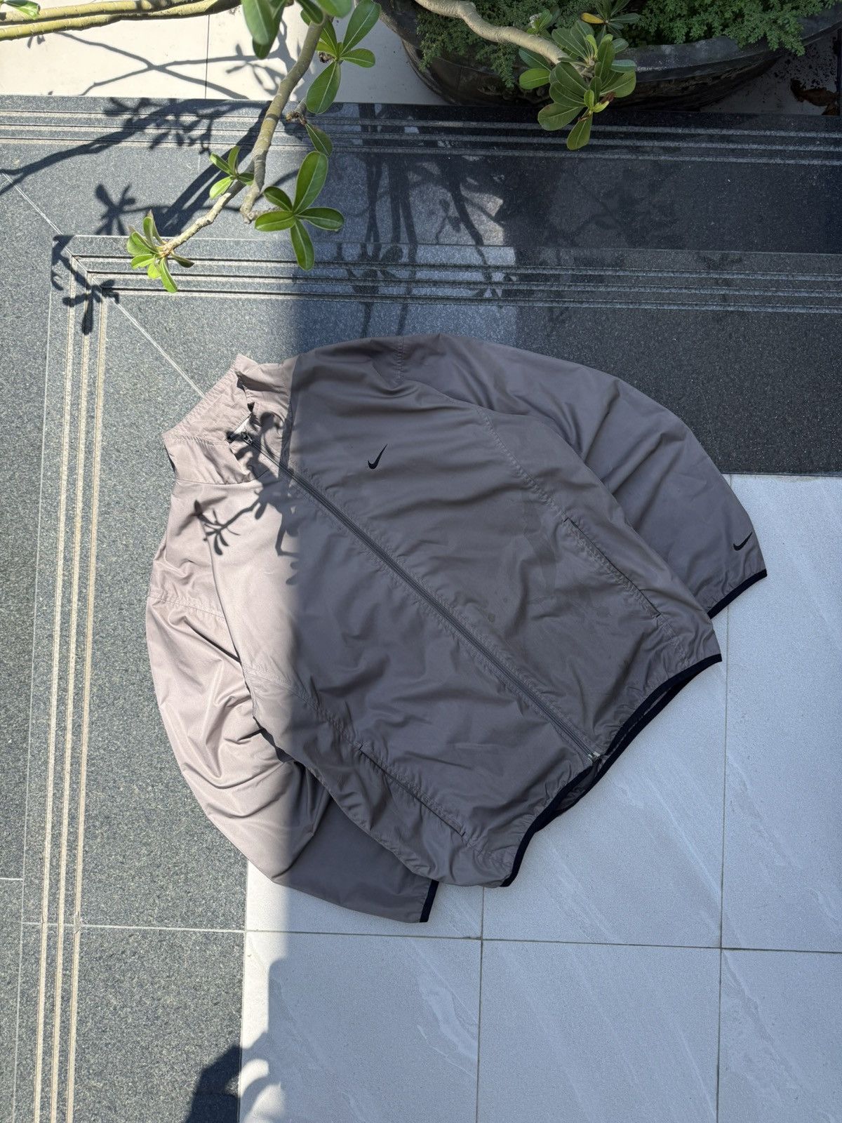 90’s NIKE RARE SWOOSH MULTI LOGO Y2K VINTAGE NYLON JACKET