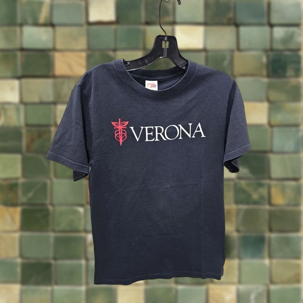 Fruit Of The Loom VINTAGE VERONA ROCK Y2K Band Shirt Small Shirt Mens XS Black Band 12/1ss Size US S / EU 44-46 / 1 - 1 Thumbnail