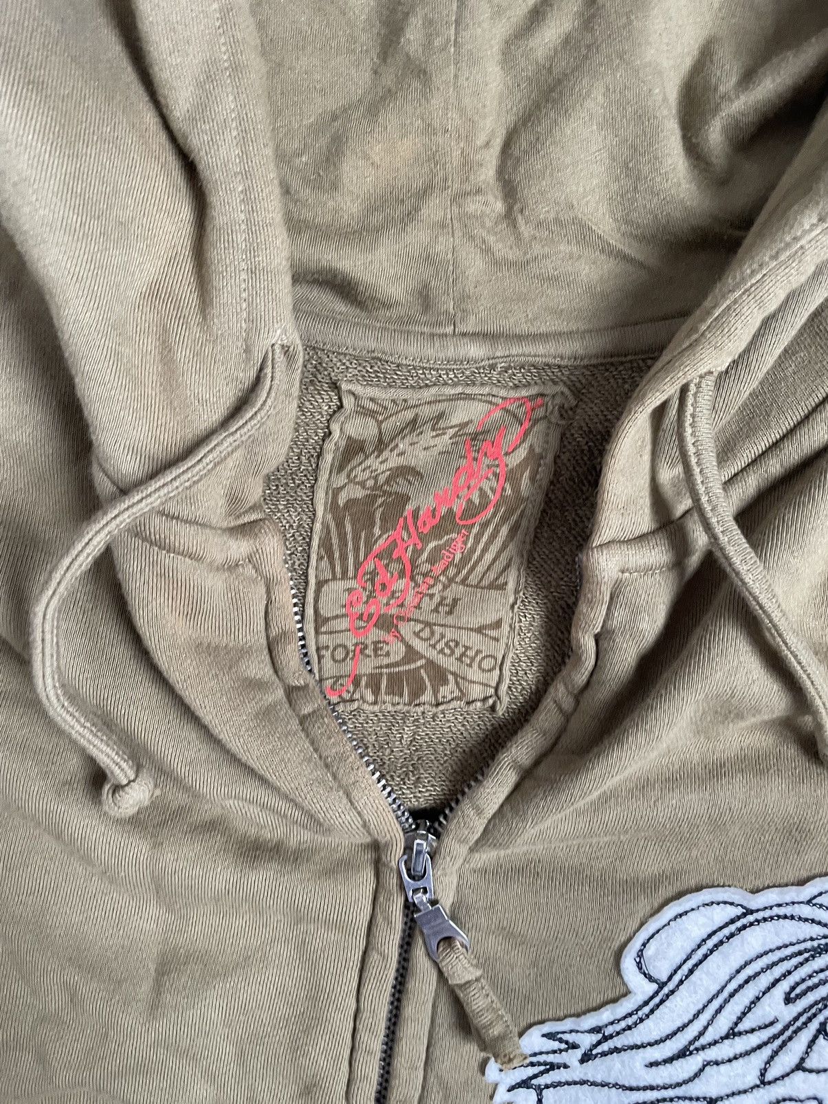 Ed Hardy Rare💥Ed Hardy patch logo zip hoodie Y2K Size US M / EU 48-50 / 2 - 6 Thumbnail