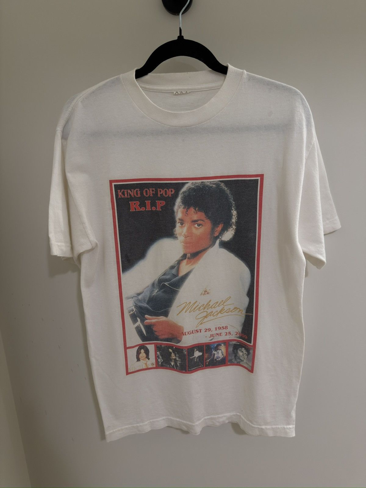 Vintage Vintage Michael Jackson “King of Pop” T-Shirt Size US M / EU 48-50 / 2 - 1 Thumbnail
