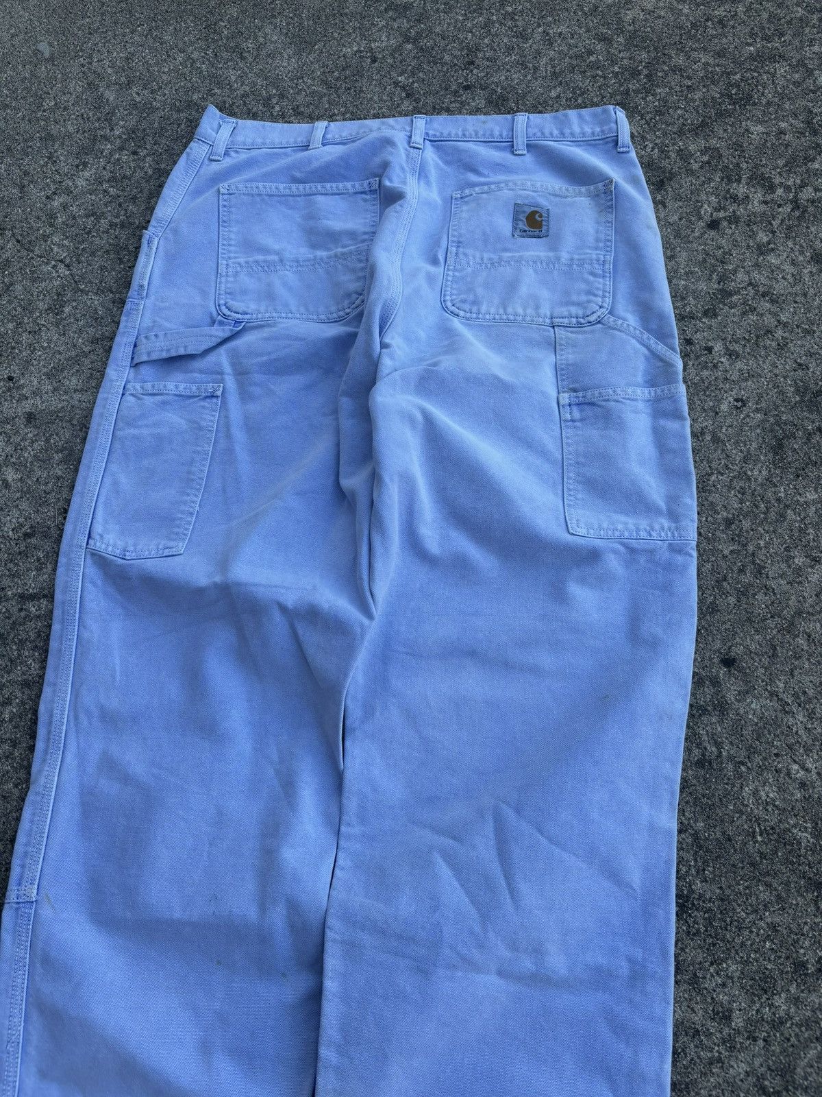 Carhartt × Vintage Purple Carhartt Double Knee Denim Pants USA Vintage Y2K Size US 36 / EU 52 - 3 Thumbnail