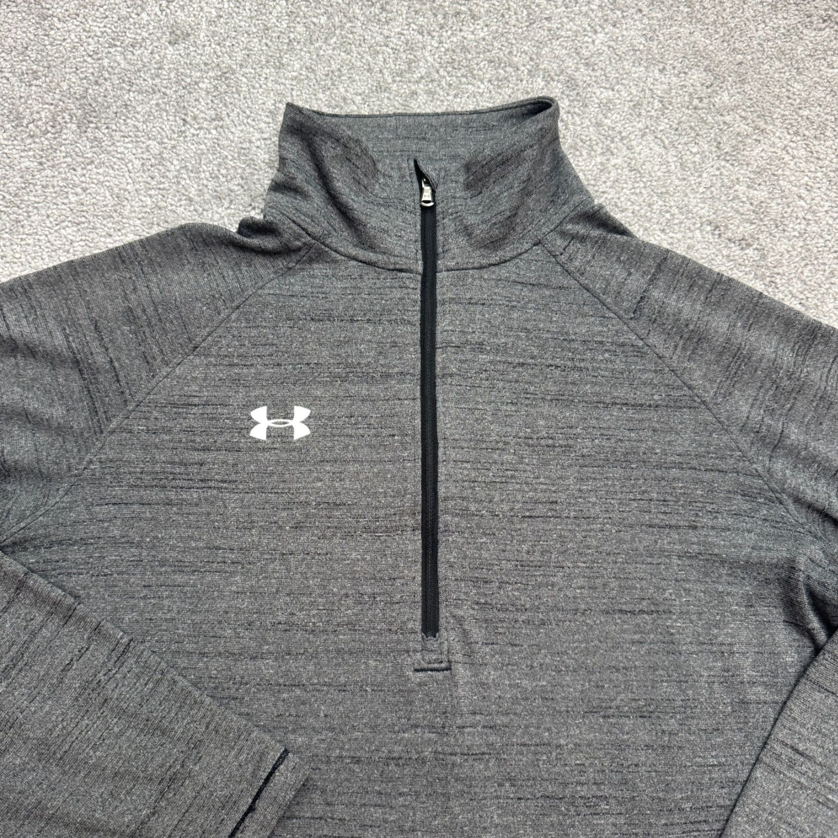 Under Armour Under Armour HeatGear Jacket Womens Medium Gray 1/2 Zip Pullover Breathable Activewear Regular Fit Loose Size M / US 6-8 / IT 42-44 - 3 Thumbnail