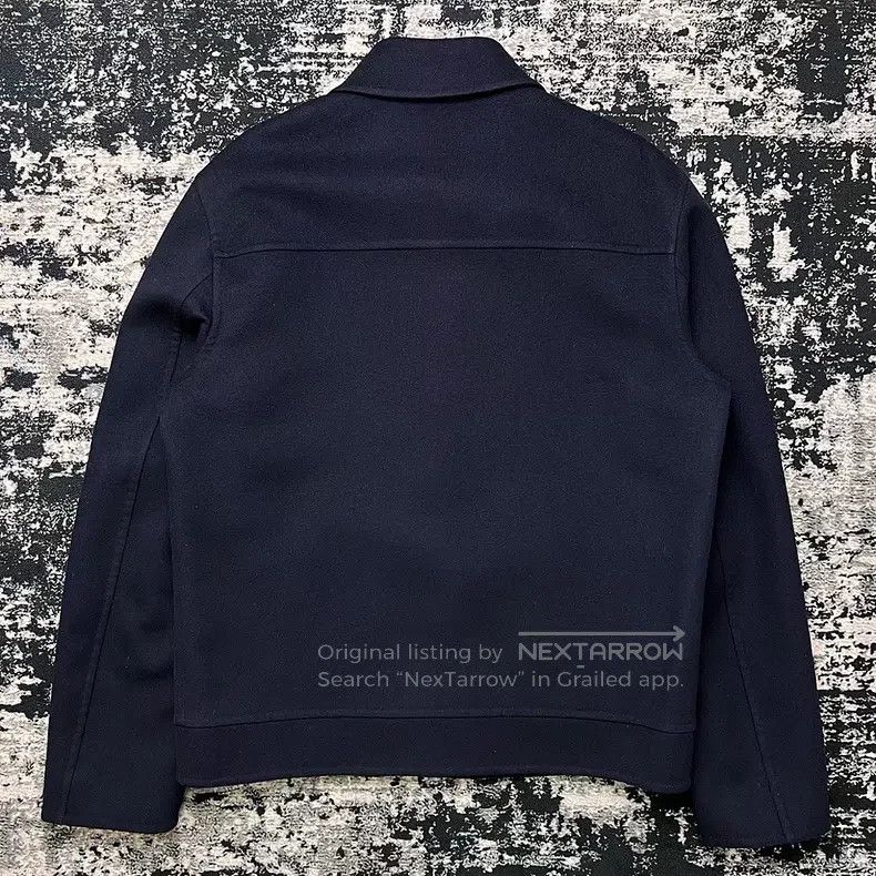 Valentino Valentino Navy blue logo wool cashmere jacket Size US M / EU 48-50 / 2 - 7 Thumbnail