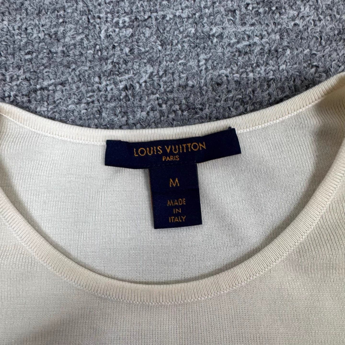 Louis Vuitton Louis Vuitton ruffled sleeves colorblocked knit top M Size M / US 6-8 / IT 42-44 - 4 Thumbnail