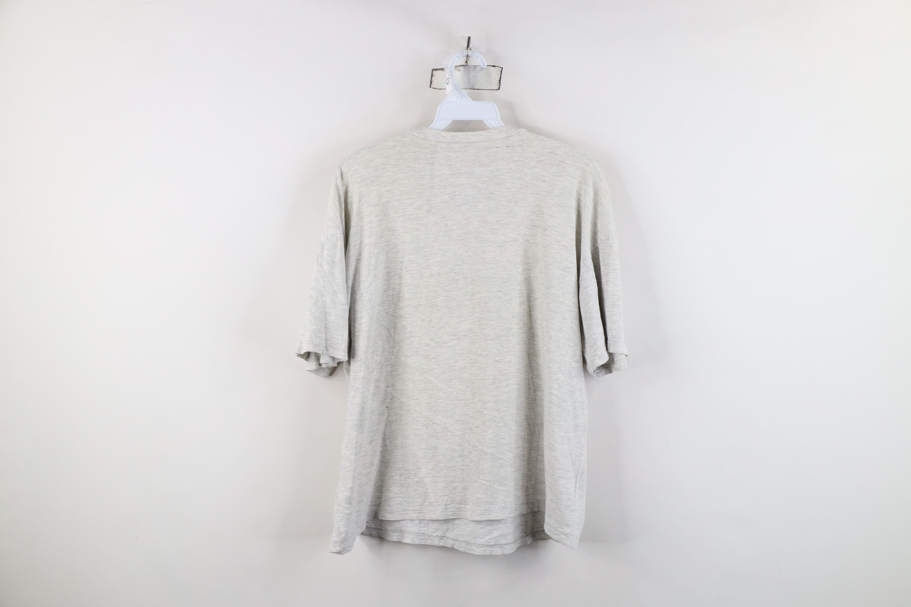 Hard Rock Cafe Vintage 90s Hard Rock Cafe Malta T-Shirt Heather Gray Size L / US 10 / IT 46 - 11 Thumbnail