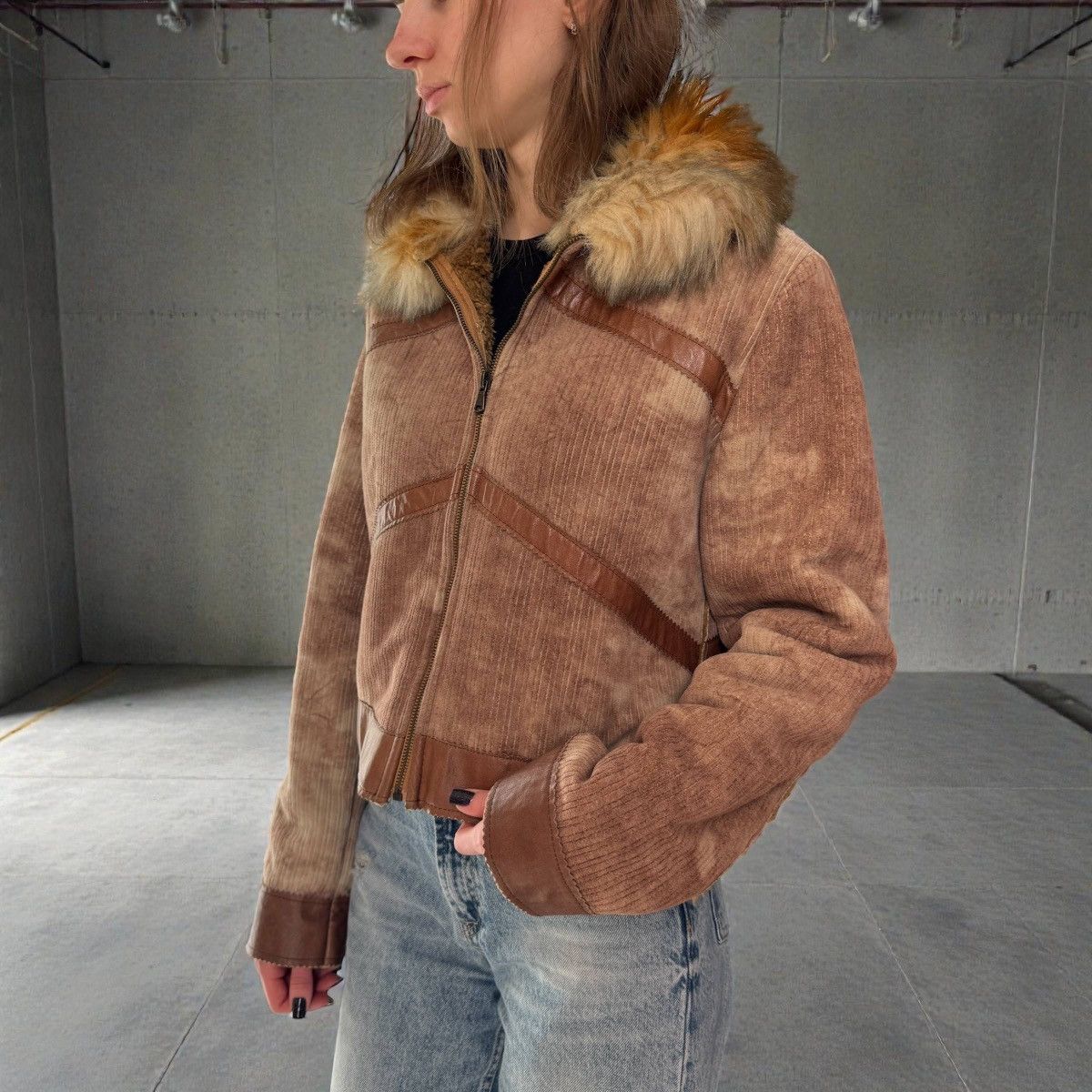 Japanese Brand Japanese Style Vintage Faux Fur Cropped Jacket Size M / US 6-8 / IT 42-44 - 3 Thumbnail