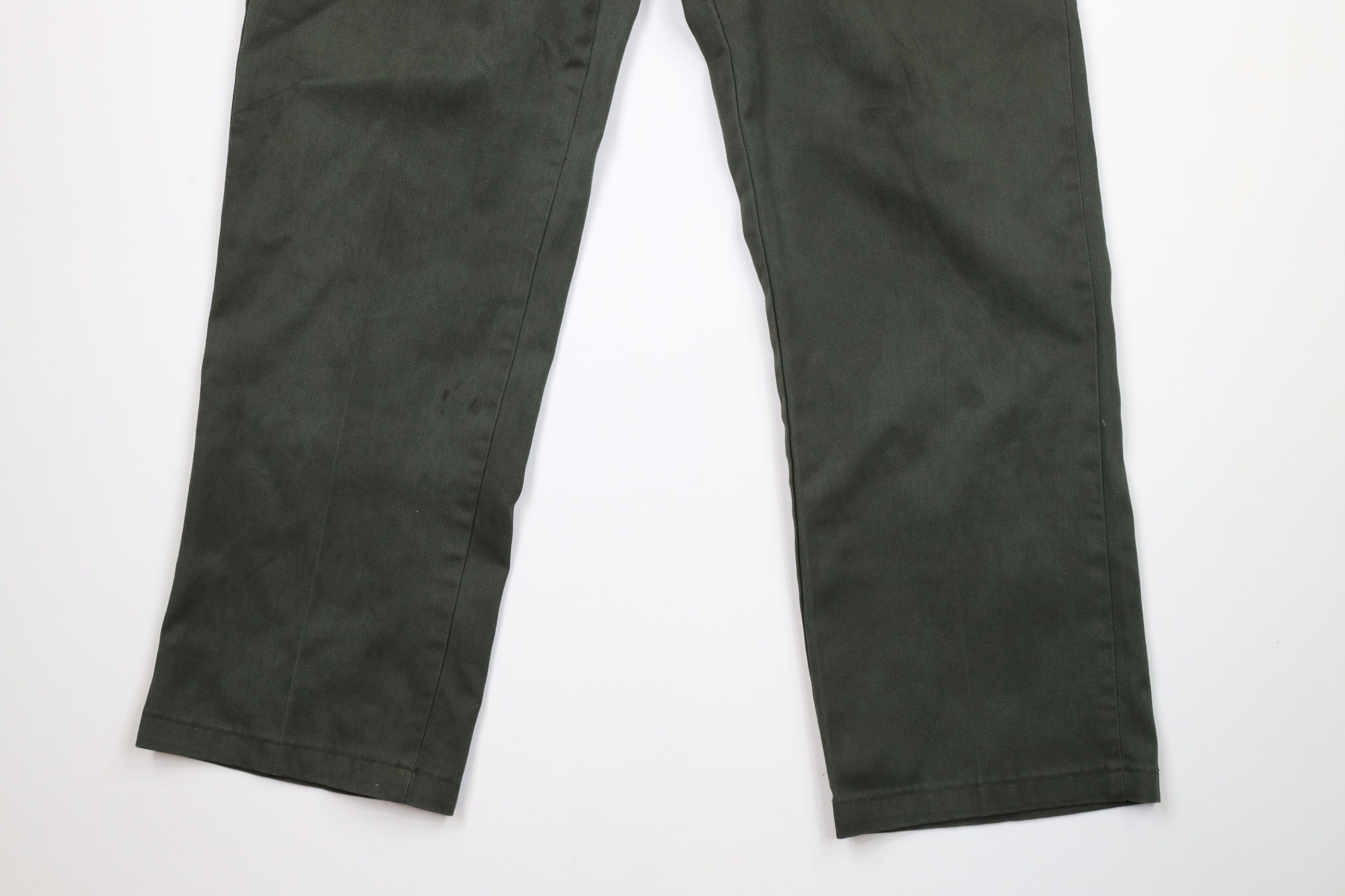 Dickies × Vintage Vintage Dickies Spell Out Wide Leg Original Fit Pants Green Size US 38 / EU 54 - 4 Thumbnail
